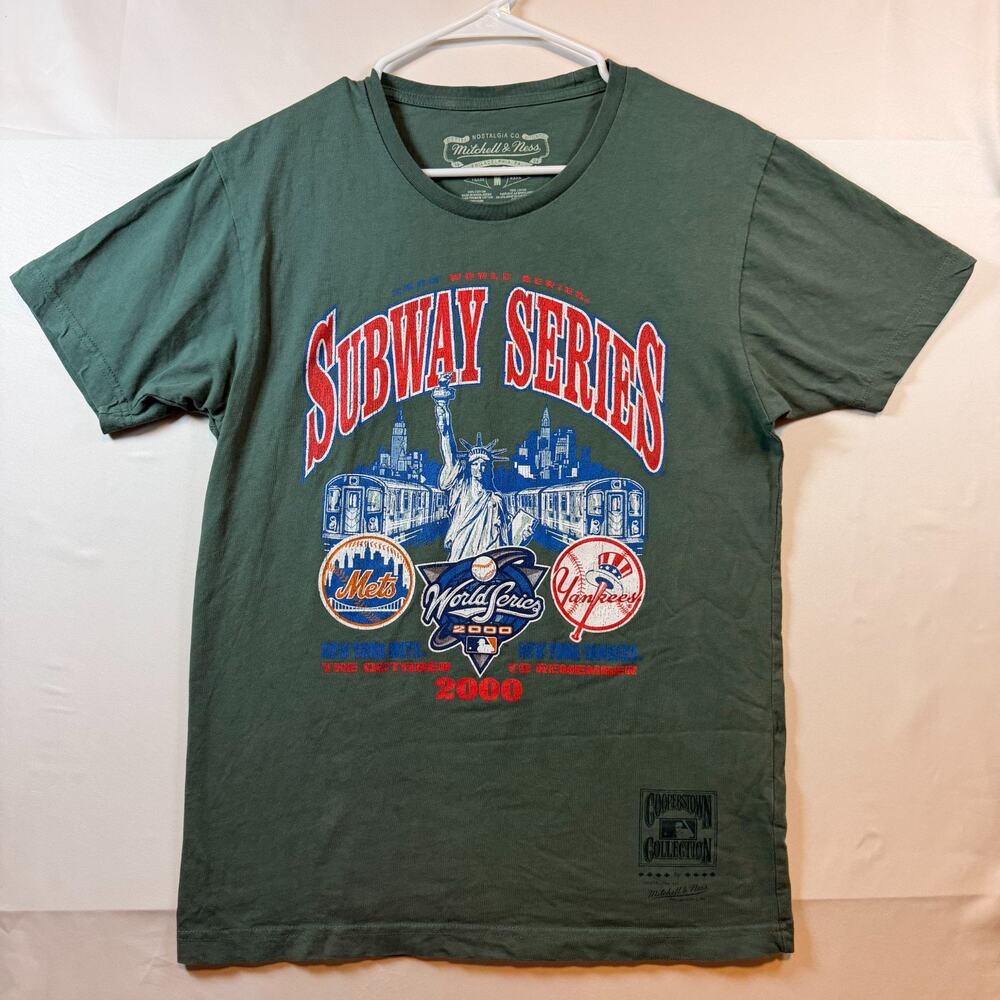 Mitchell & Ness Cooperstown Collection 2000 Subway Series Green Mens Size Medium